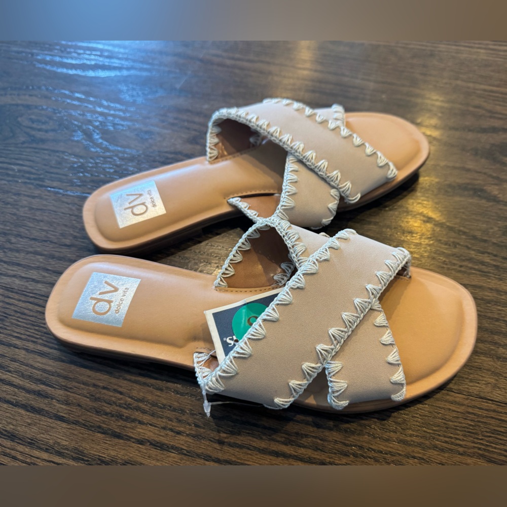 DV by Dolce Vita Tan Slide Sandals
